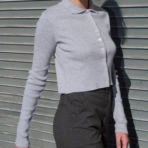 SOLD Brandy Melville grey long sleeve Caroline top